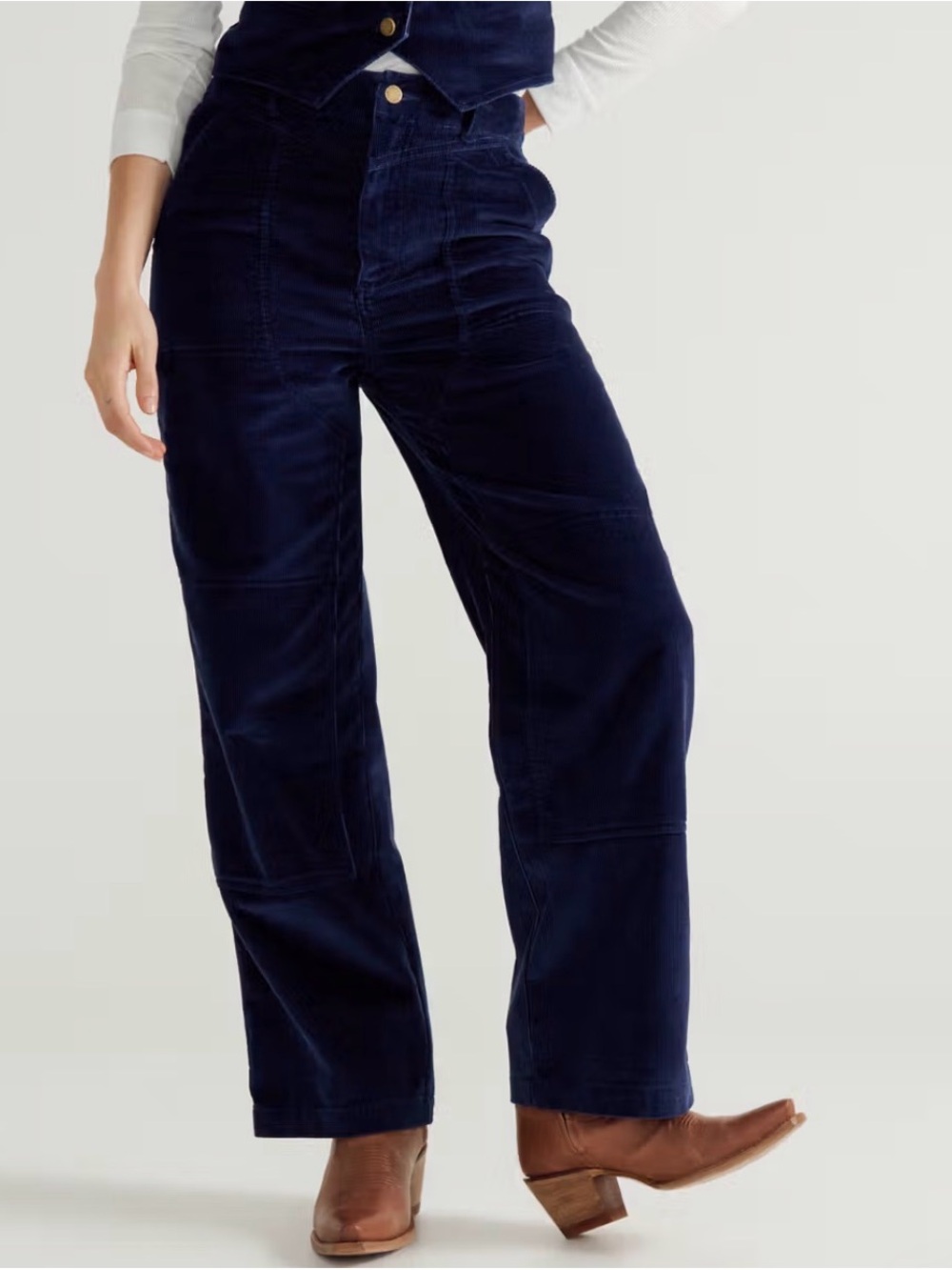 Tecovas Navy Corduroy Carpenter Pant NWOT